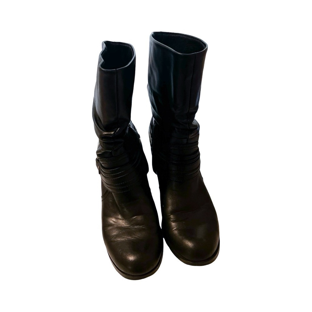 HARLEY DAVIDSON Leather Riding Solstice Boots Black Sz 6 - Picture 2 of 8